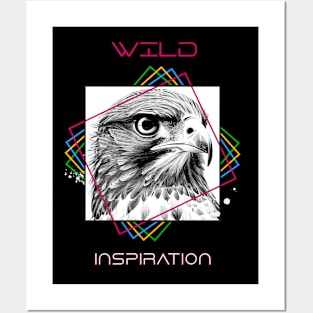 Falcon Bird Wild Nature Animal Illustration Art Drawing Posters and Art